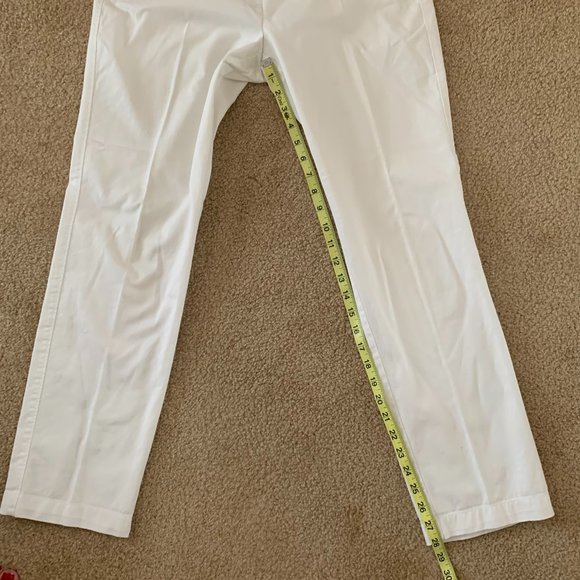 2/$20 - Lord & Taylor White Ankle Pants - Size 8 - Picture 6 of 8